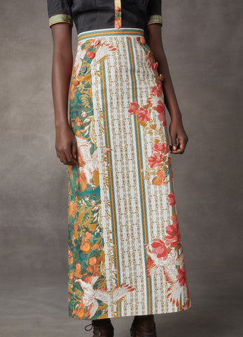 Irises Garden Aline Skirt