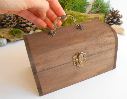 wooden chest jewelry box