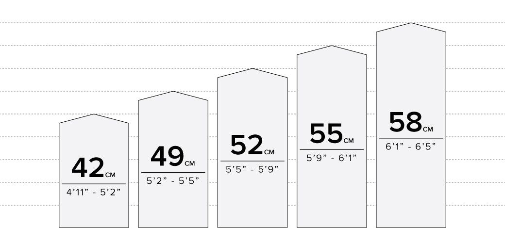 Fixed Bike Size Chart