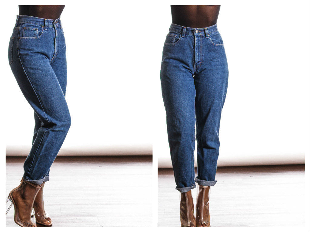 DARK Vintage High waist Jeans – Audella