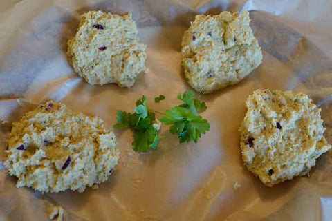 Vegetarian burger ready for cooking 