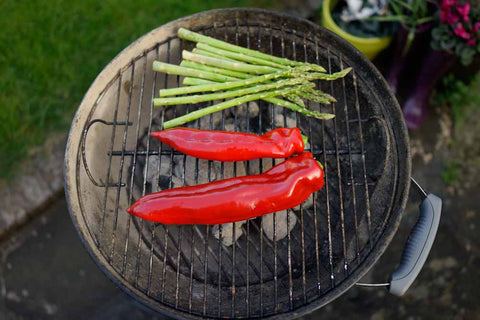 peppers on a BBQ