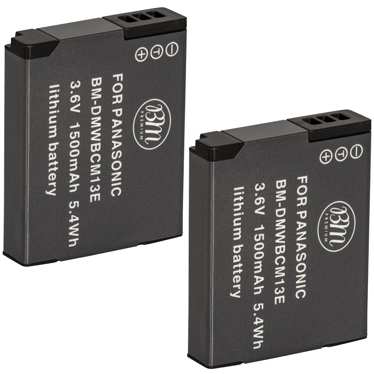 BM 2 DMW-BCM13E Batteries for Panasonic Lumix DC-TS7 DMC-FT5A LZ40 TS5 Big Mike's Electronics