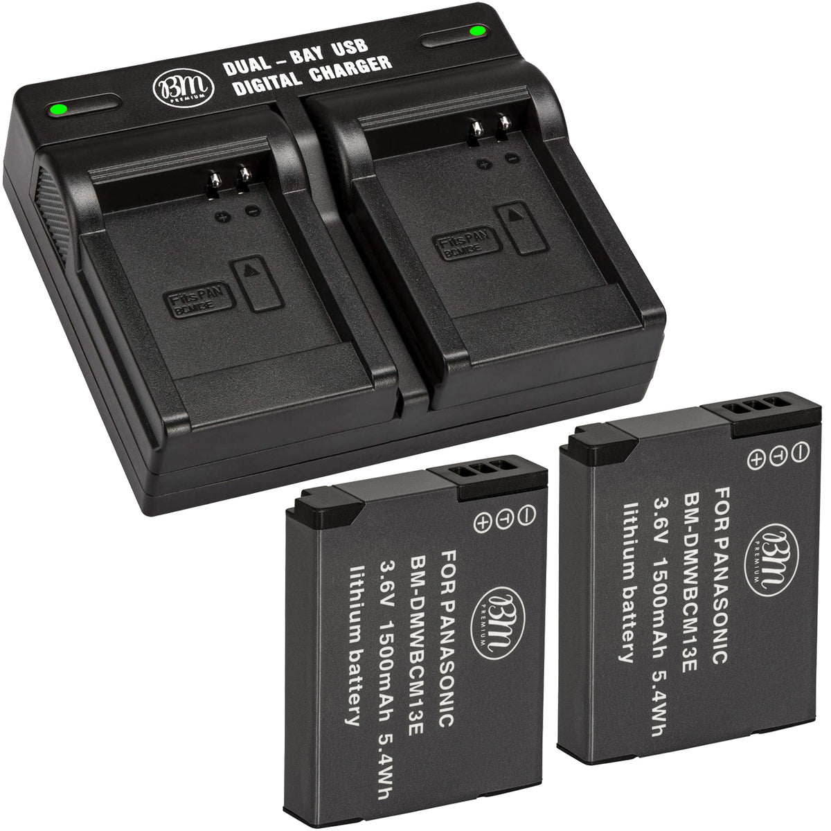 Politiek Gevangene misdrijf BM 2 DMW-BCM13 Batteries and Dual Bay Battery Charger for Panasonic DC –  Big Mike's Electronics