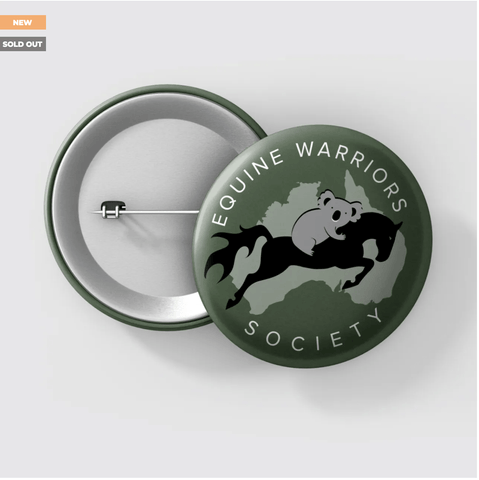 Equine Warriors Society Button