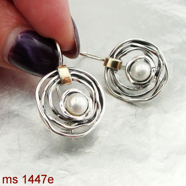 handmade silver earrings