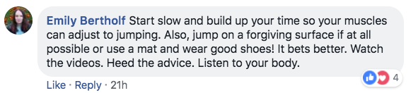 Jump Rope Community Member Comment