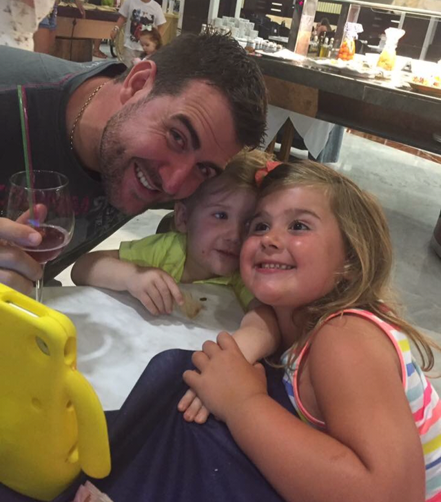 Matt and his two daughters