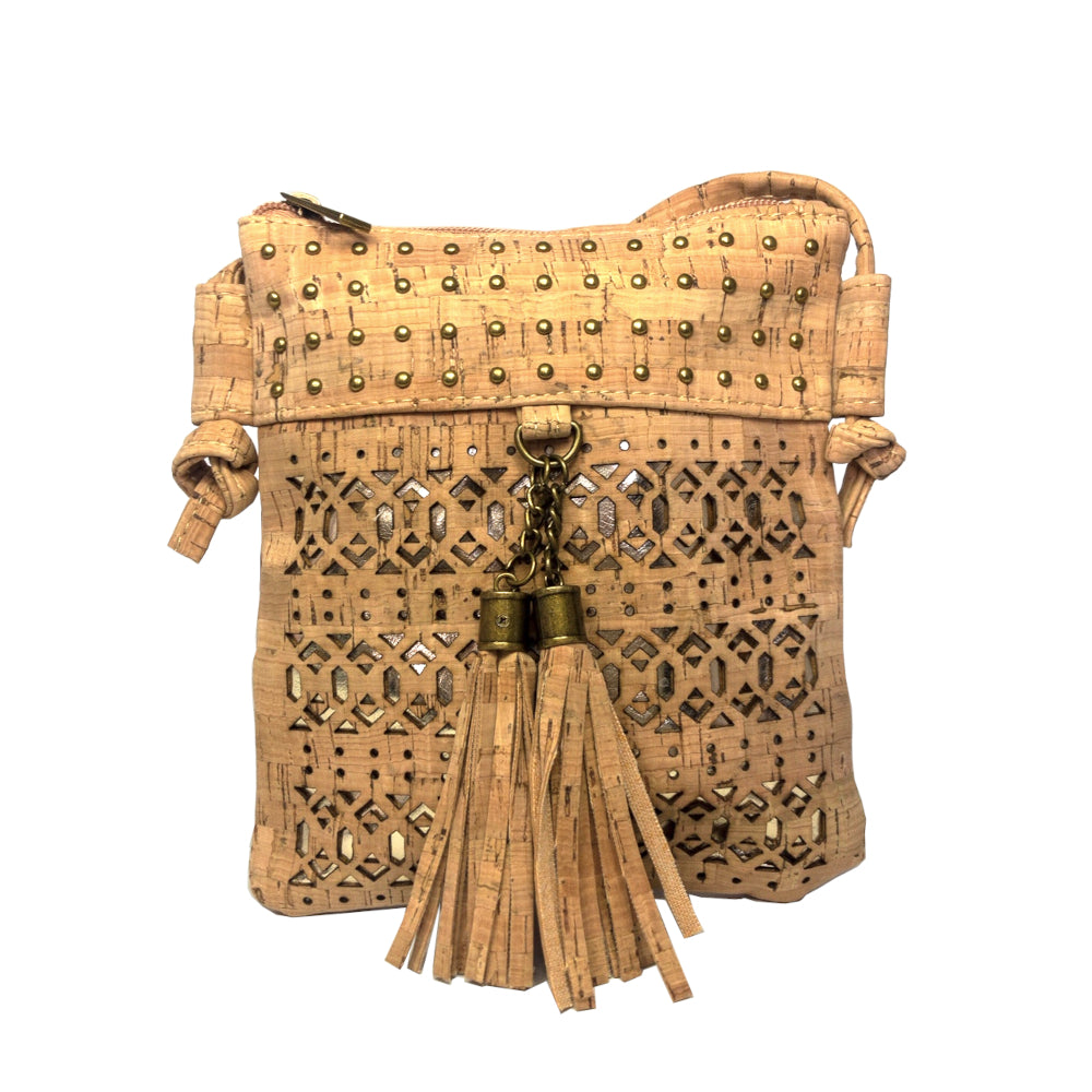 Shop now Cork Gold Basket Bambu Handbag