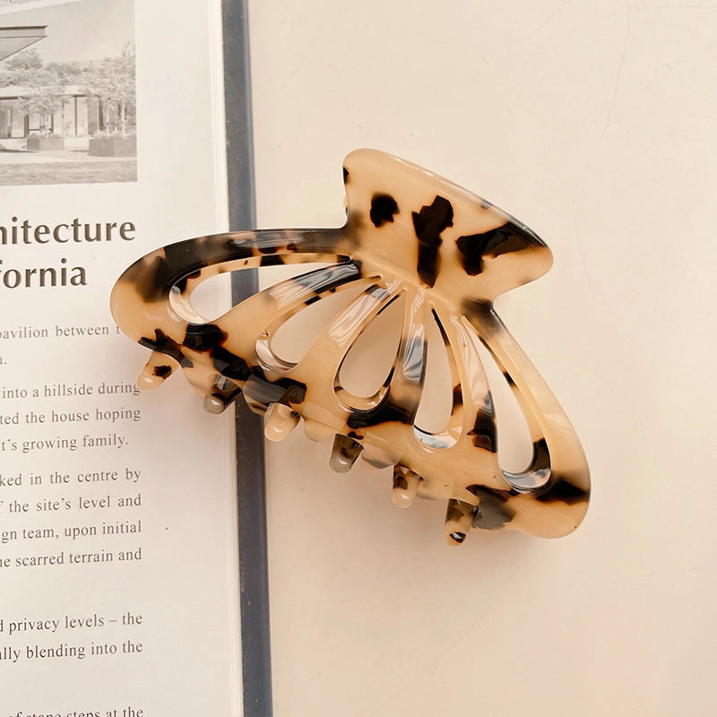 Juliette Claw Clip (3.5 inch) - Cream Tortoise