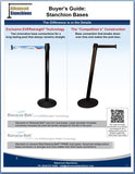 Visiontron Retracta-Belt Base Comparison Flyer | Advanced Stanchions