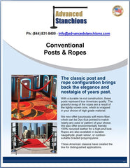 Advanced Stanchions Visiontron Conventional Posts & Ropes Overview