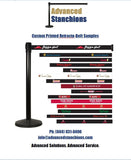 Custom Belt Stanchions | Visiontron Retracta-Belt | Advanced Stanchions