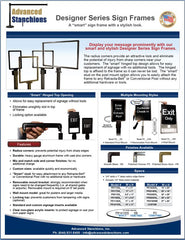 Advanced Stanchions Visiontron Designer Series Frames