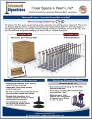 Advanced Stanchions Visiontron Floor Space Saver