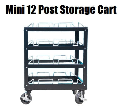 Visiontron Mini Post Storage Cart | Advanced Stanchions