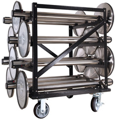 Visiontron Mini Horizontal Post Storage Cart | Advanced Stanchions