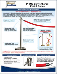 Advanced Stanchions Visiontron PRIME Conventional Posts & Ropes Flyer