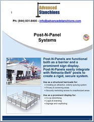 Advanced Stanchions Visiontron Post-N-Panel System