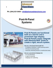 Visiontron Post-N-Panel Systems Flyer | Advanced Stanchions | ADA Compliant