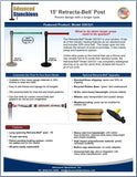 Visiontron 15' Retracta-Belt Post Flyer | Advanced Stanchions