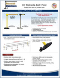 Visiontron 30' Retracta-Belt Post Flyer | Advanced Stanchions