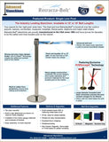 Visiontron Retracta-Belt Single Line Flyer | Advanced Stanchions