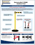 Visiontron Retracta-Belt PRIME Outdoor Post Flyer | Advanced Stanchions