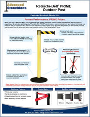 Advanced Stanchions Visiontron Retracta-Belt PRIME Outdoor Post Flyer