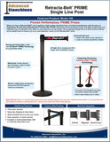 Visiontron Retracta-Belt PRIME Single Line Post Flyer | Advanced Stanchions