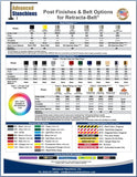 Visiontron Retracta-Belt Post Finishes & Belt Options | Advanced Stanchions