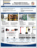 Visiontron Retracta-Belt Products for a Safer Work Environment Safety Flyer | Advanced Stanchions