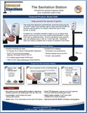 Visiontron Purell Sanitation Station Flyer | Advanced Stanchions