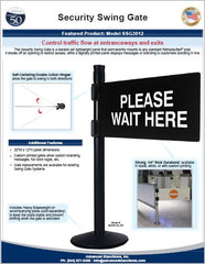 Security Swing Gate | Advanced Stanchions