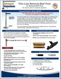 Visiontron Retracta-Belt Single Line Post Flyer | Advanced Stanchions