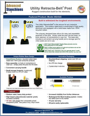 Advanced Stanchions Retracta-Belt Utility Post Flyer