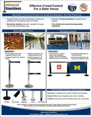 Advanced Stanchions Venue Management Flyer | Stanchions Retracta-Belt