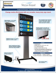 Visiontron Versa-Stand HD Heavy Duty Flyer | Advanced Stanchions