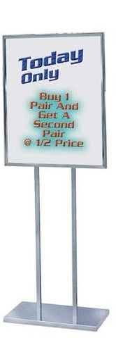 Visiontron Floor Standing Bulletin Sign Holder | Advanced Stanchions