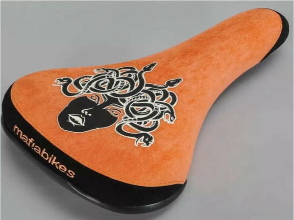 orange bike seat