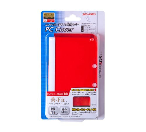 Image 1 for PC Cover for 3DS LL (Clear Red)