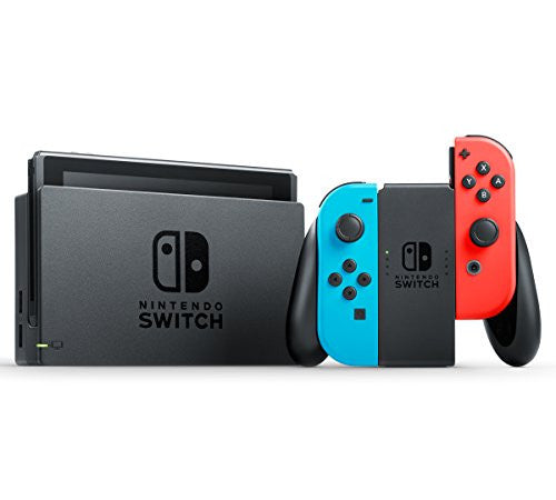Image 2 for Nintendo Switch - Neon-Blue/Neon-Orange - Poach, Screen Guard, Cleaning Cloth Set