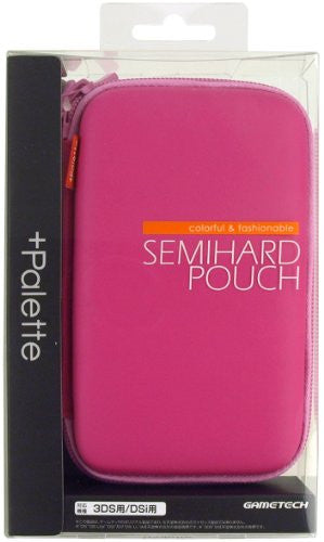 Image 1 for Palette Semi Hard Pouch for 3DS (Rose Pink)