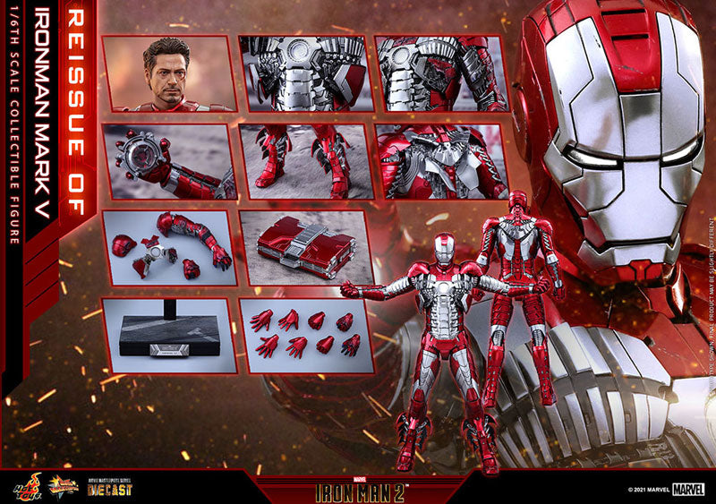 Movie Masterpiece DIECAST "Iron Man 2" 1/6 Scale Figure Iron Man Mark. 5