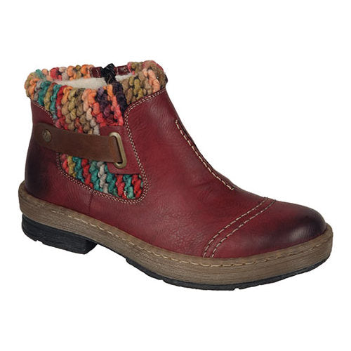 hun er fjols Lull Rieker Women's Z6784 Felicitas Ankle Boot - Red – Alamo Shoes