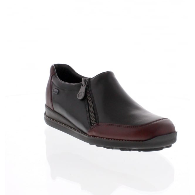 udløb Pointer professionel Rieker Women's Daphne 94 Water Resistant - Burgundy/Black – Alamo Shoes