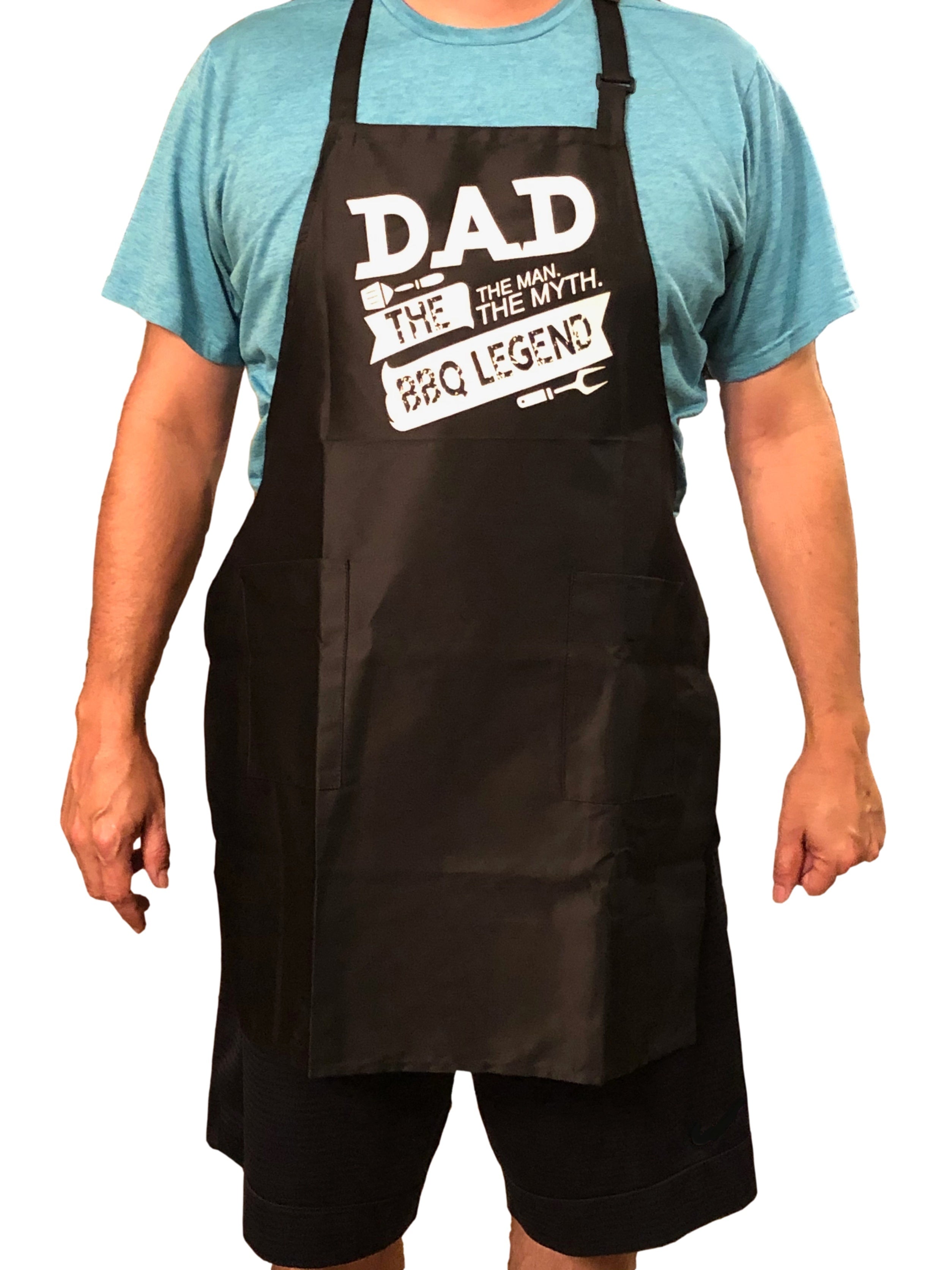 Humorous Apron Dark There's No Such Thing As Too Much Garlic Barbecue Aprons 
