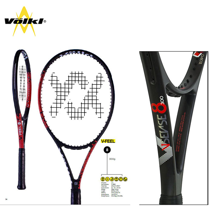 フォルクル（VOLKL） テニスラケット V-Feel 8 300g Vフィール ＶFEEL 8 300g テニス 硬式 ラケット 送料無料 –  ピーク ショップ