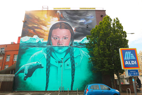 Mural-Of-Greta-Thunberg-Tobacco-Factory-Bristol