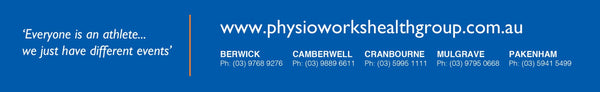 Everyone is an athlete... we just have different events physioworks health group